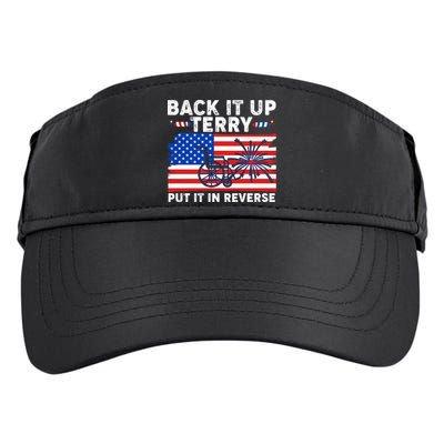 Back It Up Terry Put It In Reverse Funny Fireworks Adult Drive Performance Visor