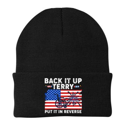 Back It Up Terry Put It In Reverse Funny Fireworks Beanie