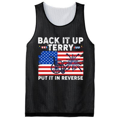 Back It Up Terry Put It In Reverse Funny Fireworks Mesh Reversible Basketball Jersey Tank