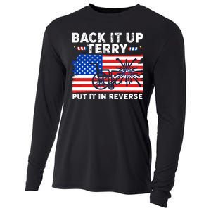 Back It Up Terry Put It In Reverse Funny Fireworks Cooling Performance Long Sleeve Crew