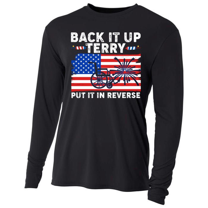 Back It Up Terry Put It In Reverse Funny Fireworks Cooling Performance Long Sleeve Crew