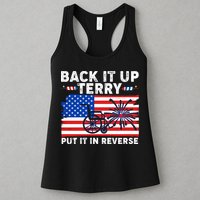 Back It Up Terry Put It In Reverse Funny Fireworks Womens Tank Top