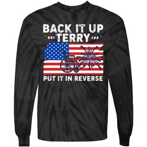 Back It Up Terry Put It In Reverse Funny Fireworks Tie-Dye Long Sleeve Shirt