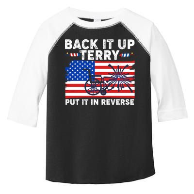 Back It Up Terry Put It In Reverse Funny Fireworks Toddler Fine Jersey T-Shirt
