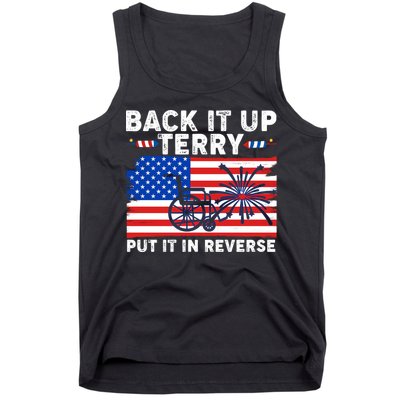 Back It Up Terry Put It In Reverse Funny Fireworks Tank Top