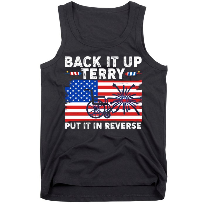 Back It Up Terry Put It In Reverse Funny Fireworks Tank Top