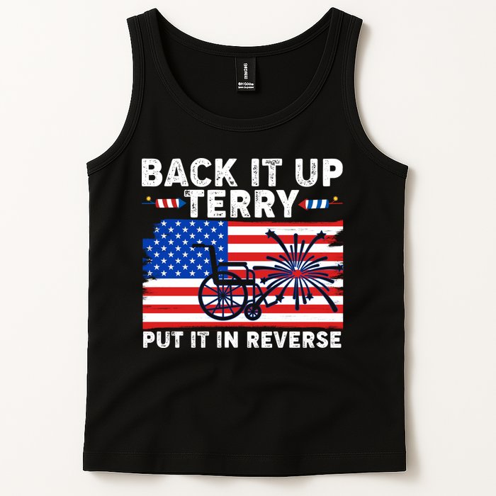 Back It Up Terry Put It In Reverse Funny Fireworks Tank Top