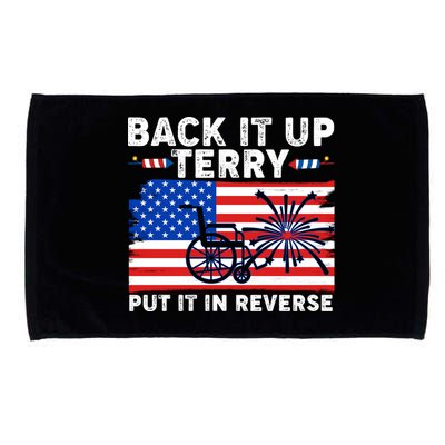 Back It Up Terry Put It In Reverse Funny Fireworks Microfiber Hand Towel