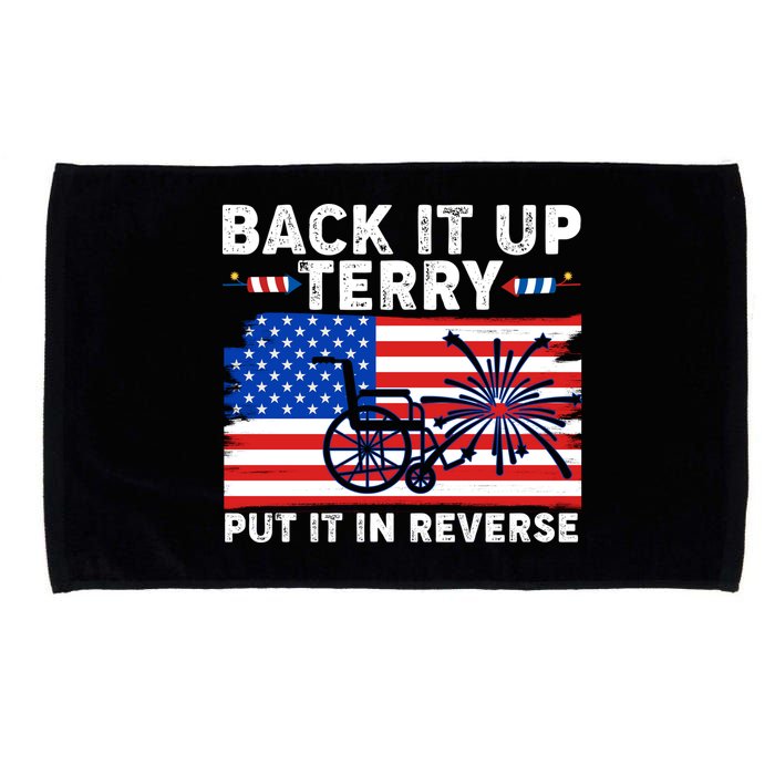 Back It Up Terry Put It In Reverse Funny Fireworks Microfiber Hand Towel
