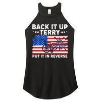 Back It Up Terry Put It In Reverse Funny Fireworks Women's Perfect Tri Rocker Tank
