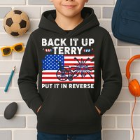 Back It Up Terry Put It In Reverse Funny Fireworks Kids Hoodie