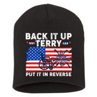 Back It Up Terry Put It In Reverse Funny Fireworks Short Acrylic Beanie