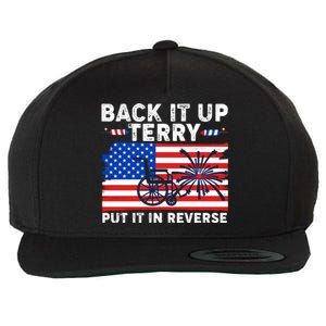 Back It Up Terry Put It In Reverse Funny Fireworks Wool Snapback Cap