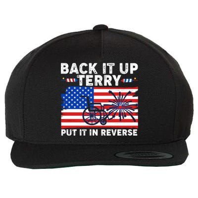 Back It Up Terry Put It In Reverse Funny Fireworks Wool Snapback Cap