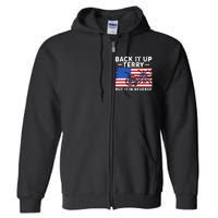 Back It Up Terry Put It In Reverse Funny Fireworks Full Zip Hoodie