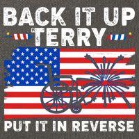 Back It Up Terry Put It In Reverse Funny Fireworks Cotton Canvas Backpack