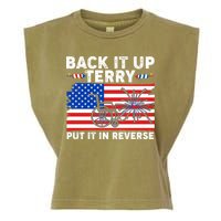 Back It Up Terry Put It In Reverse Funny Fireworks Garment-Dyed Women's Muscle Tee