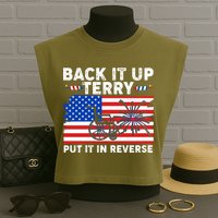 Back It Up Terry Put It In Reverse Funny Fireworks Garment-Dyed Women's Muscle Tee