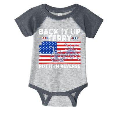Back It Up Terry Put It In Reverse Funny Fireworks Infant Baby Jersey Bodysuit