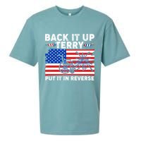 Back It Up Terry Put It In Reverse Funny Fireworks Sueded Cloud Jersey T-Shirt