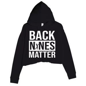 Back Nines Matter Crop Fleece Hoodie