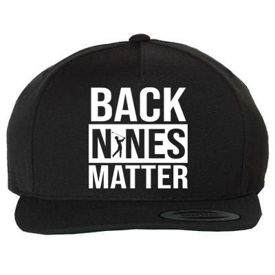 Back Nines Matter Wool Snapback Cap