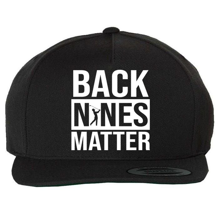 Back Nines Matter Wool Snapback Cap