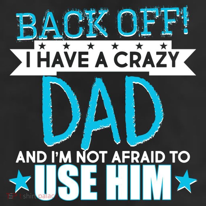 Back Off I Have a Crazy Dad Blue Imprint Cool Comfort Performance Bucket Hat