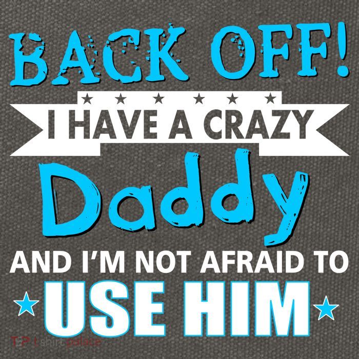 Back Off I Have A Crazy Daddy For Boys Cotton Canvas Backpack