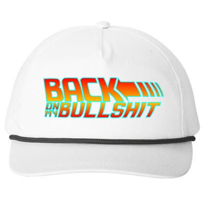 Back On My Bullshit Snapback Five-Panel Rope Hat