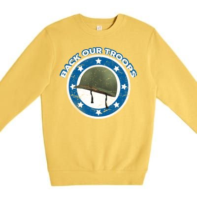 Back Our Troops Premium Crewneck Sweatshirt