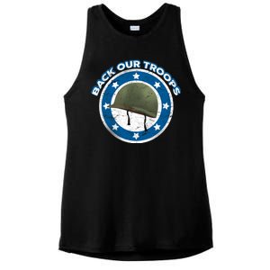 Back Our Troops Ladies PosiCharge Tri-Blend Wicking Tank