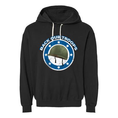 Back Our Troops Garment-Dyed Fleece Hoodie