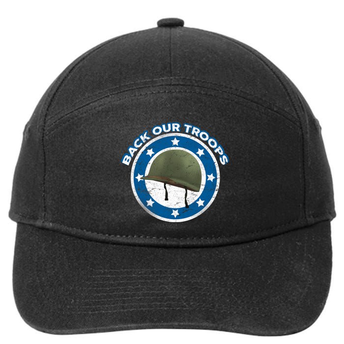 Back Our Troops 7-Panel Snapback Hat