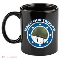 Back Our Troops 11oz C Handle Ceramic Mug