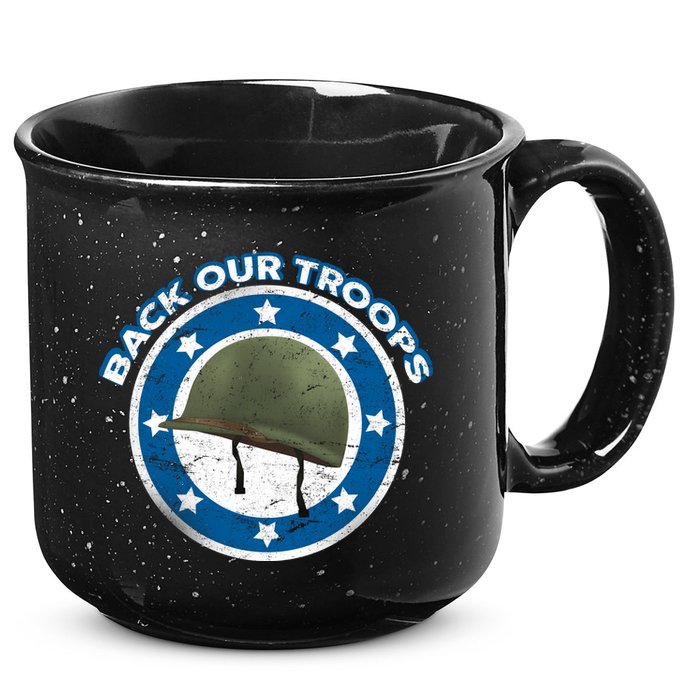 Back Our Troops 15oz Campfire Ceramic Mug