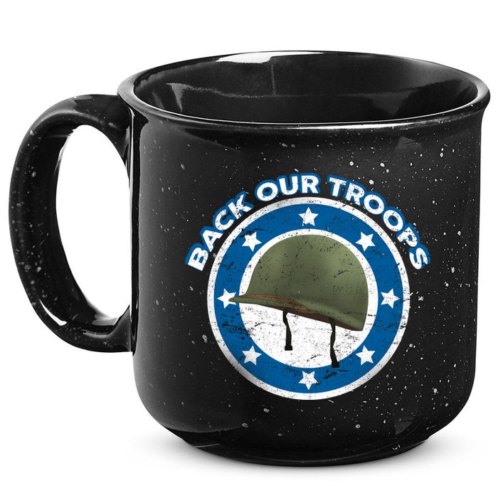 Back Our Troops 15oz Campfire Ceramic Mug