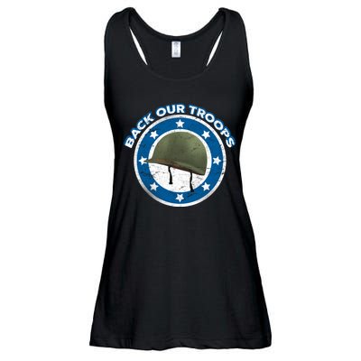 Back Our Troops Ladies Essential Flowy Tank