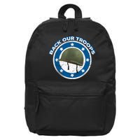 Back Our Troops 16 in Basic Backpack