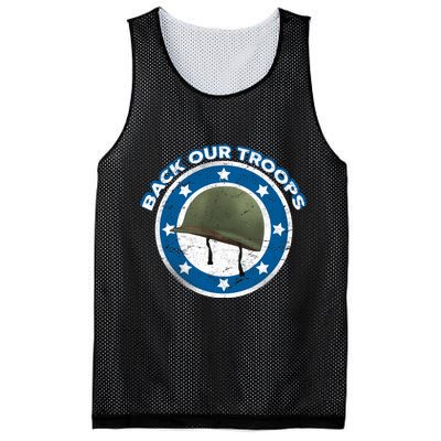 Back Our Troops Mesh Reversible Basketball Jersey Tank