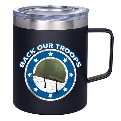 Back Our Troops 12oz Stainless Steel Coffee Mug
