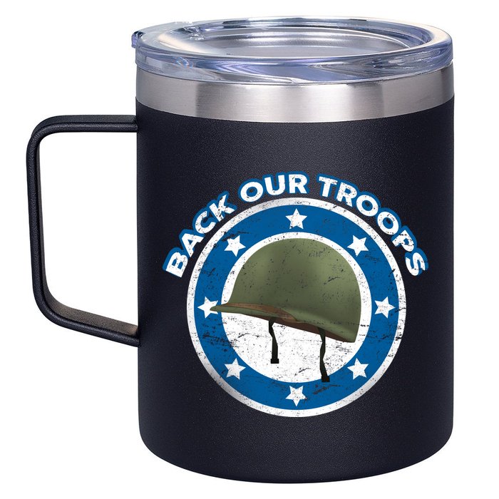 Back Our Troops 12oz Stainless Steel Coffee Mug
