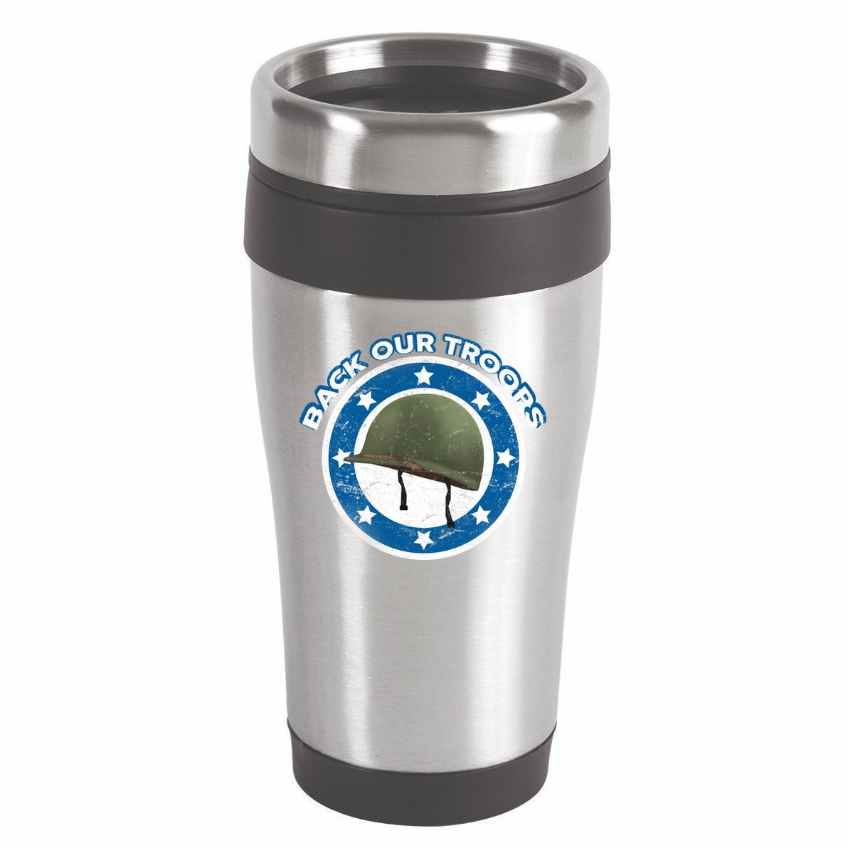 Back Our Troops 16oz Travel Tumbler