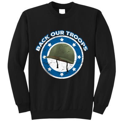 Back Our Troops Tall Sweatshirt