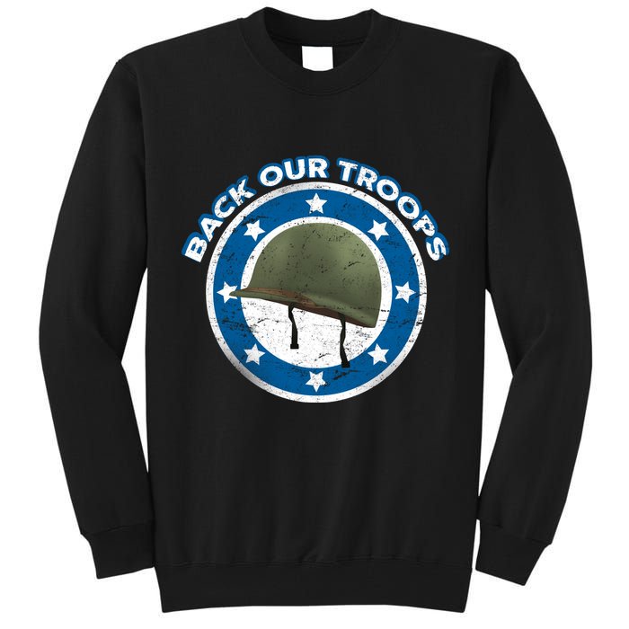 Back Our Troops Tall Sweatshirt