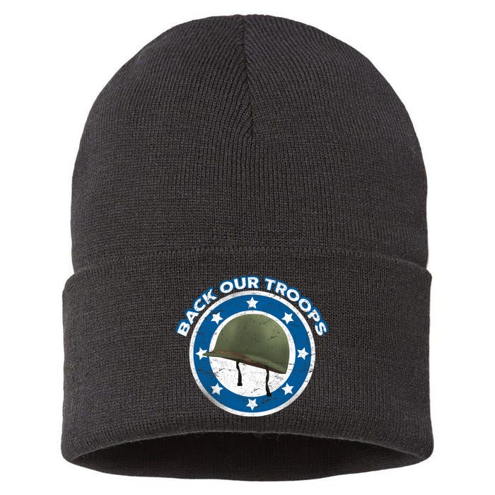 Back Our Troops Sustainable Knit Beanie