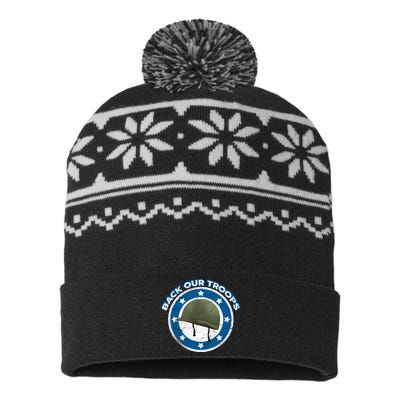 Back Our Troops USA-Made Snowflake Beanie