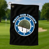 Back Our Troops Golf Towel