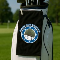 Back Our Troops Golf Towel