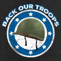 Back Our Troops Golf Towel